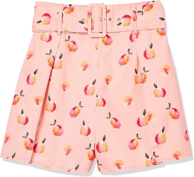 findersKEEPERS Women's Tutti Frutti Belted High Waisted Shorts | Amazon (US)