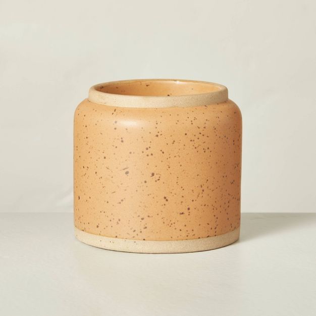 Salted Honey Speckled Ceramic Candle Tan- Hearth & Hand™ with Magnolia | Target