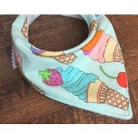 ice cream Bandana bibice cream bib designer bib Girl Bandana Bib girl summertime baby Drool Bibfoodie bandana bib baby girl gift | Etsy (US)