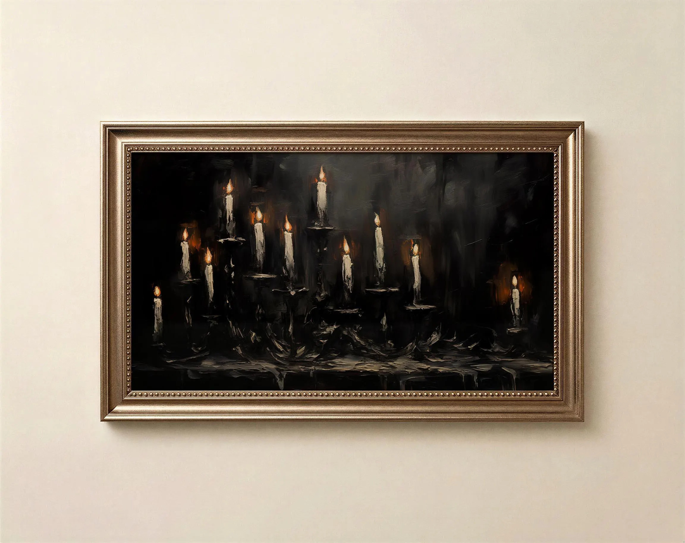 Gothic Candle Frame TV Art, Dark Academia Samsung Frame Art, Spooky Halloween TV Screensaver, Digital Download | Etsy (Global)