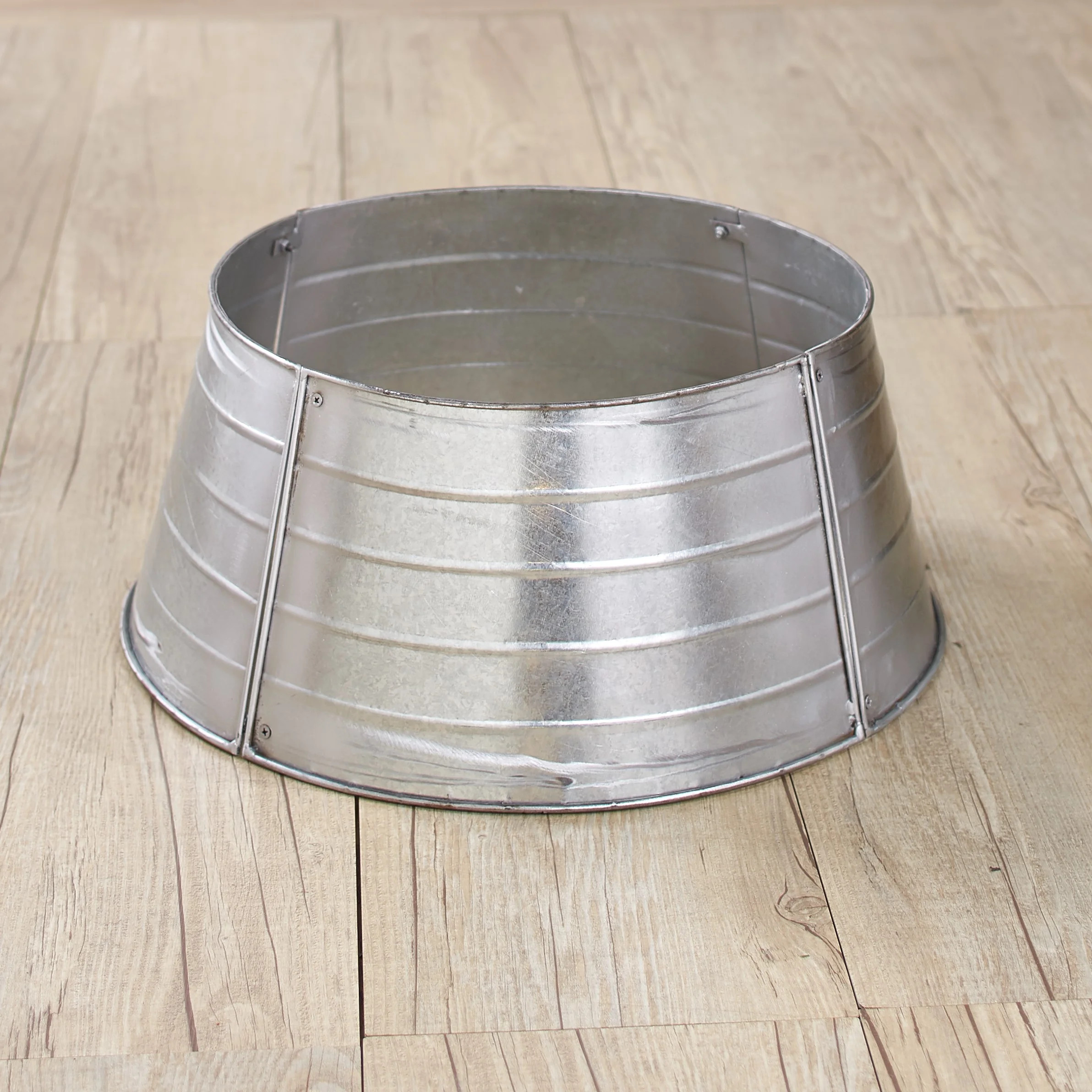 The Lakeside Collection Decorative Metal Christmas Tree Ring - Galvanized - Walmart.com | Walmart (US)