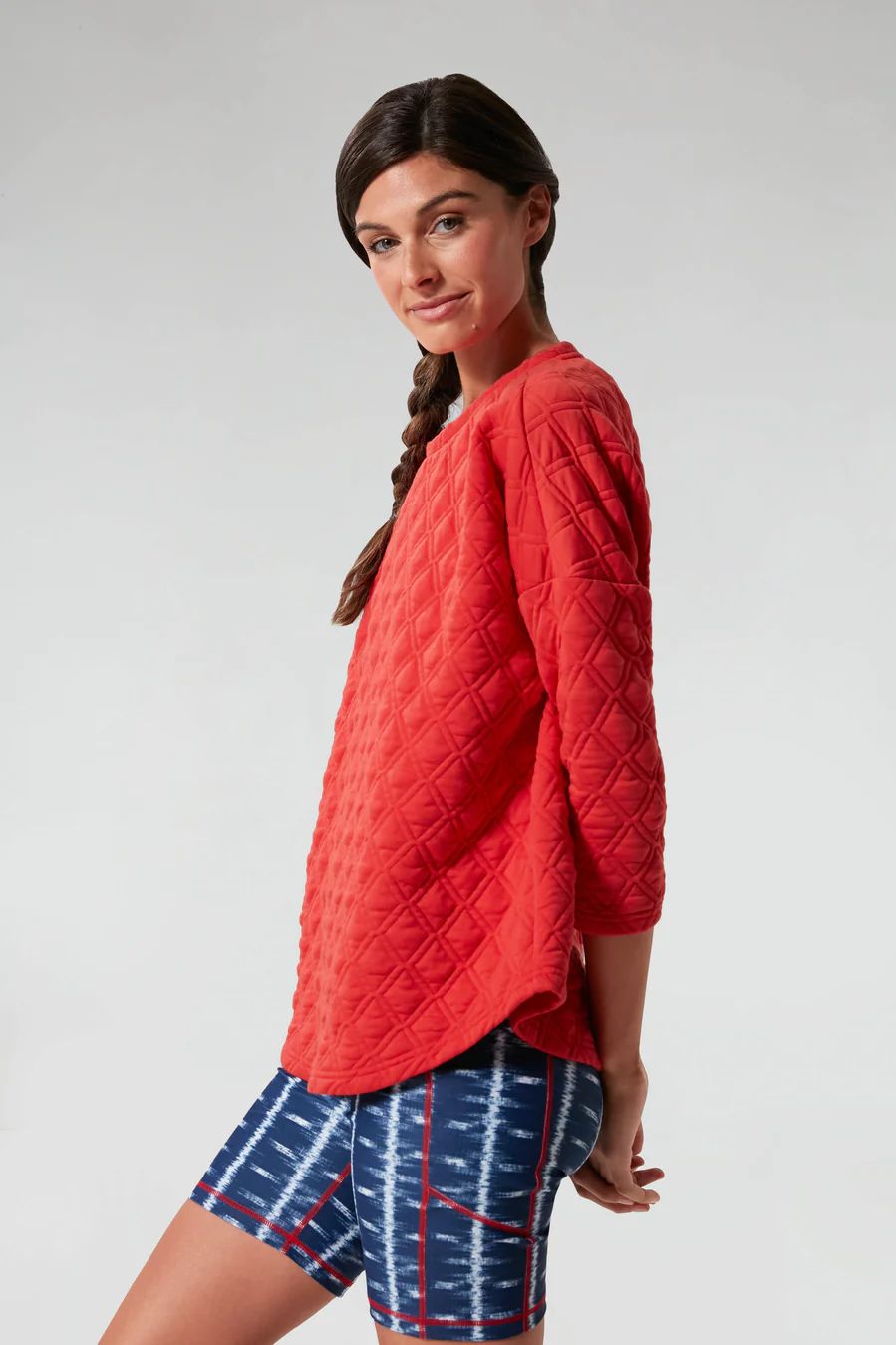 Red Hot Quilted Crewneck Pullover | Tuckernuck (US)