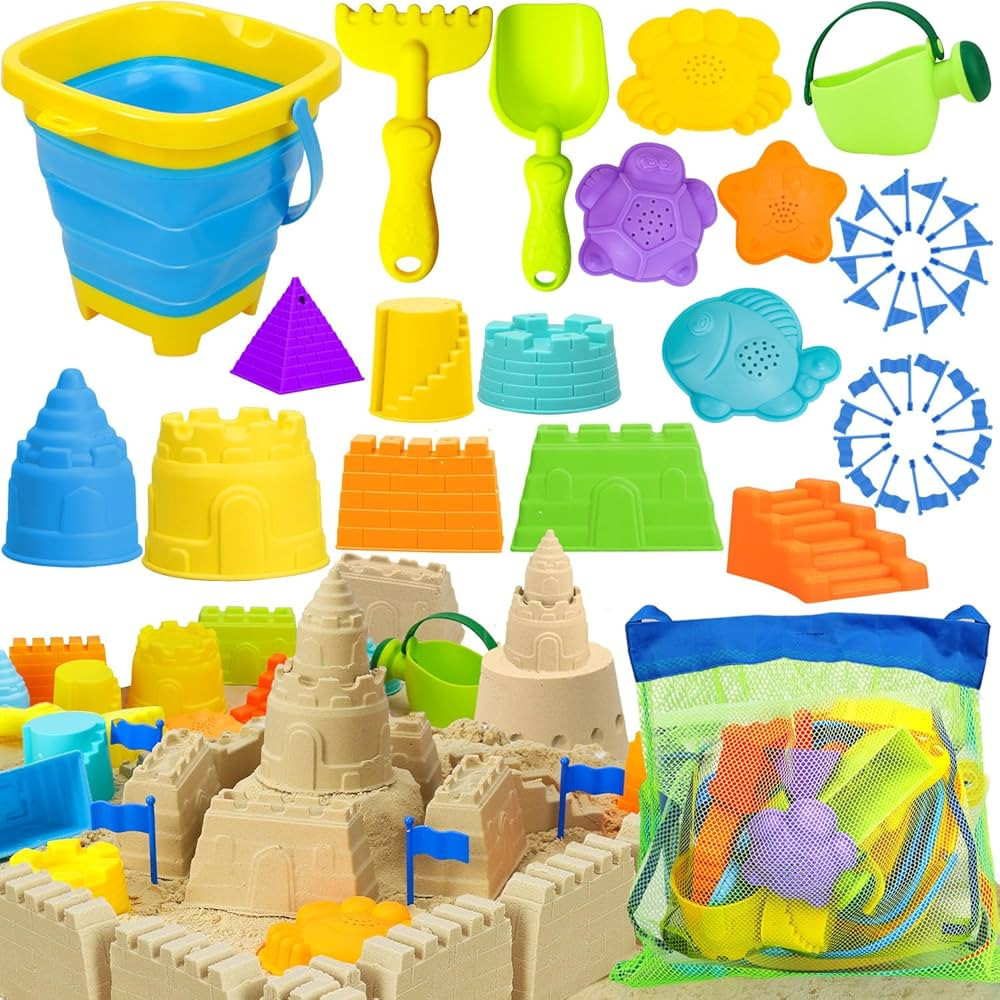 TOY Life Beach Toys for Kids Ages 4-8, Sand Toys for Toddlers 1-3, Beach Toys for Toddlers 1-3, K... | Amazon (US)