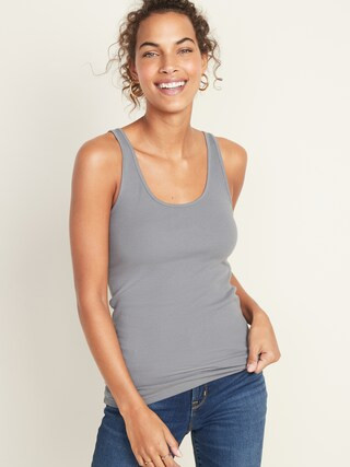 First-Layer Slim-Fit Rib-Knit Tank Top for Women | Old Navy (US)