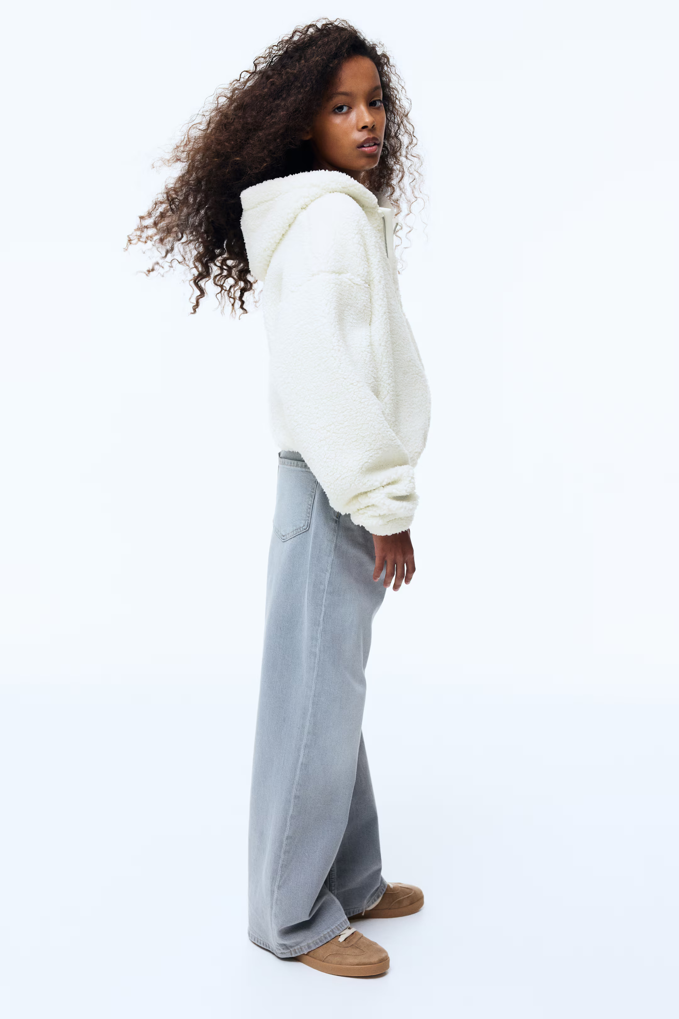 Hooded Teddy Fleece Jacket | H&M (US + CA)