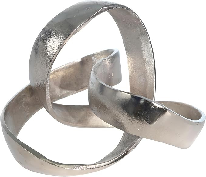 Metal Decorative Object – Minimalist Shelves & Coffee Table Decor – Aluminum Knot Sculpture M... | Amazon (US)