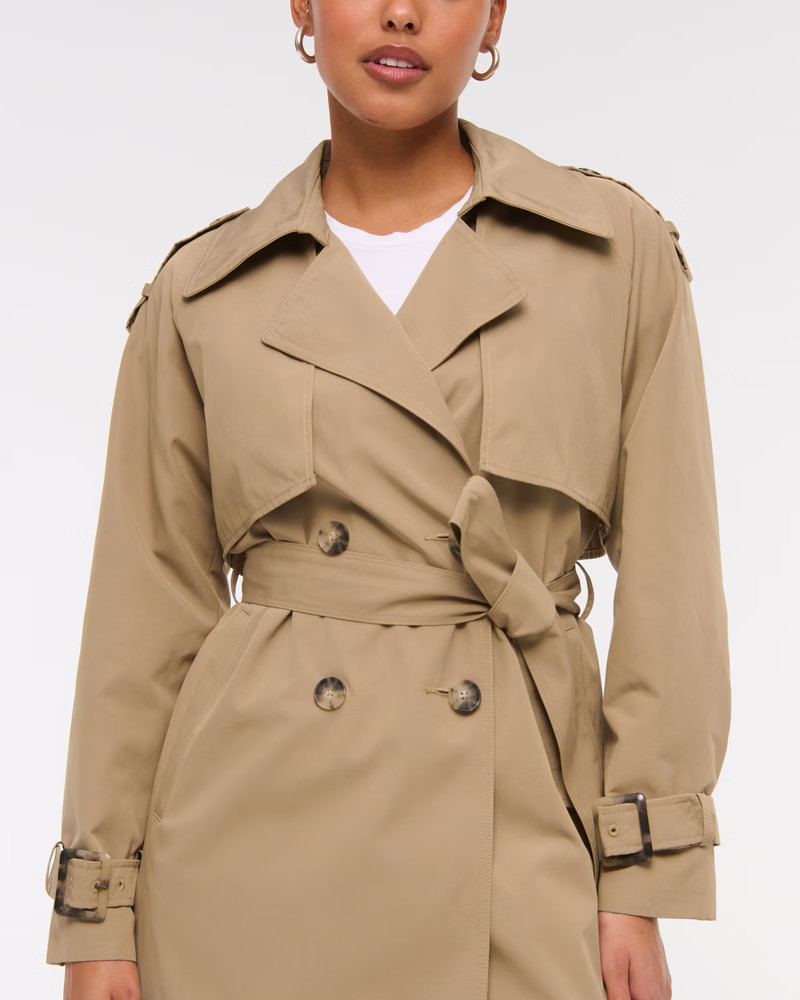 Mid-Length Trench Coat | Abercrombie & Fitch (US)