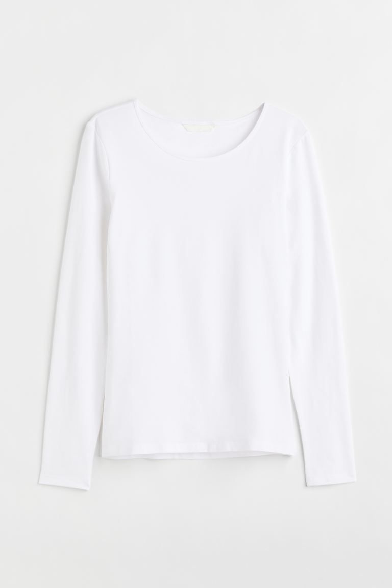 Long-sleeved Jersey Top | H&M (US + CA)