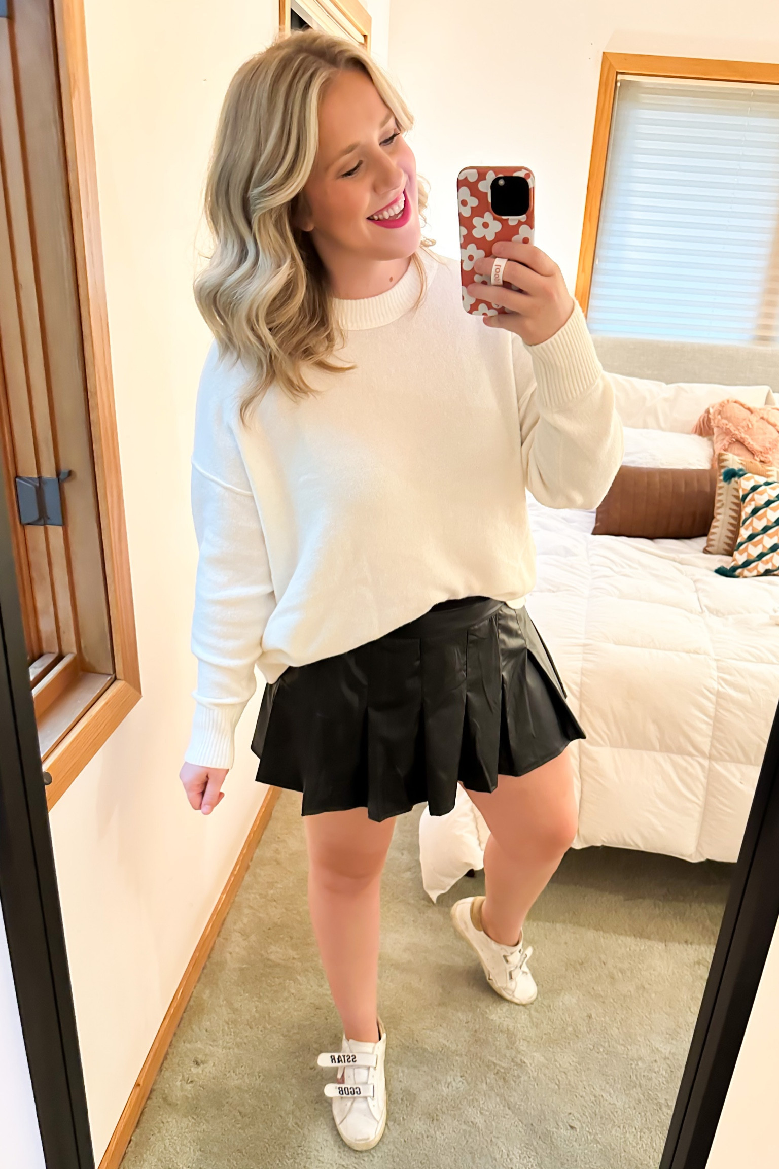 30% OFF AERIE TOPS! 🥳 and this sweater is SO soft & cute!

Sizing info ⬇️

Sweater: Large (I always size down 1 in oversized tops from Aerie)

Skirt: XL

#LTKmidsize #LTKfindsunder50 #LTKsalealert