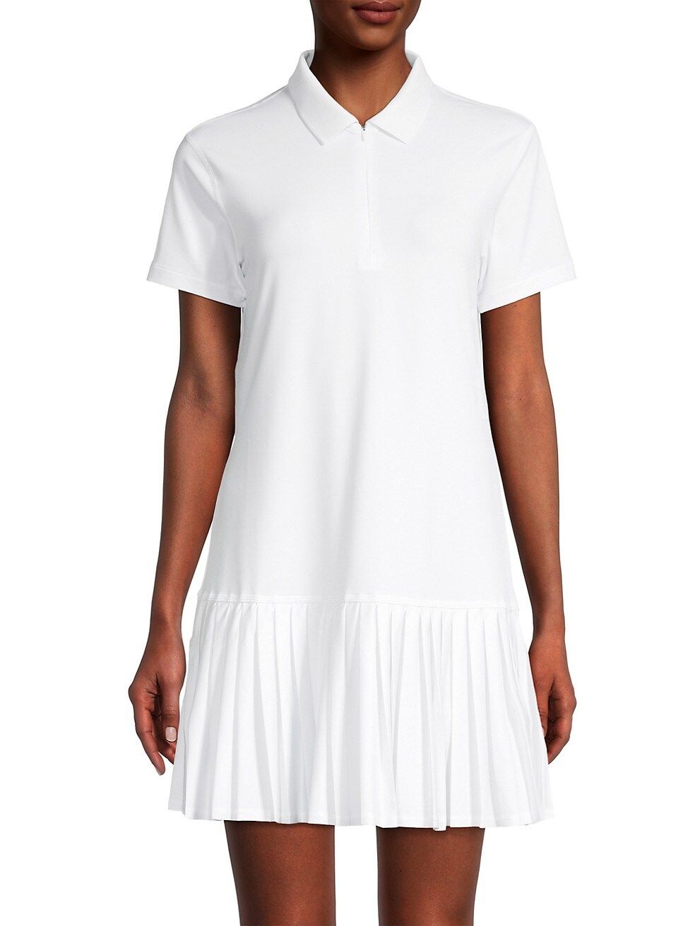 Sea Island Pleated Polo Shirtdress | Saks Fifth Avenue