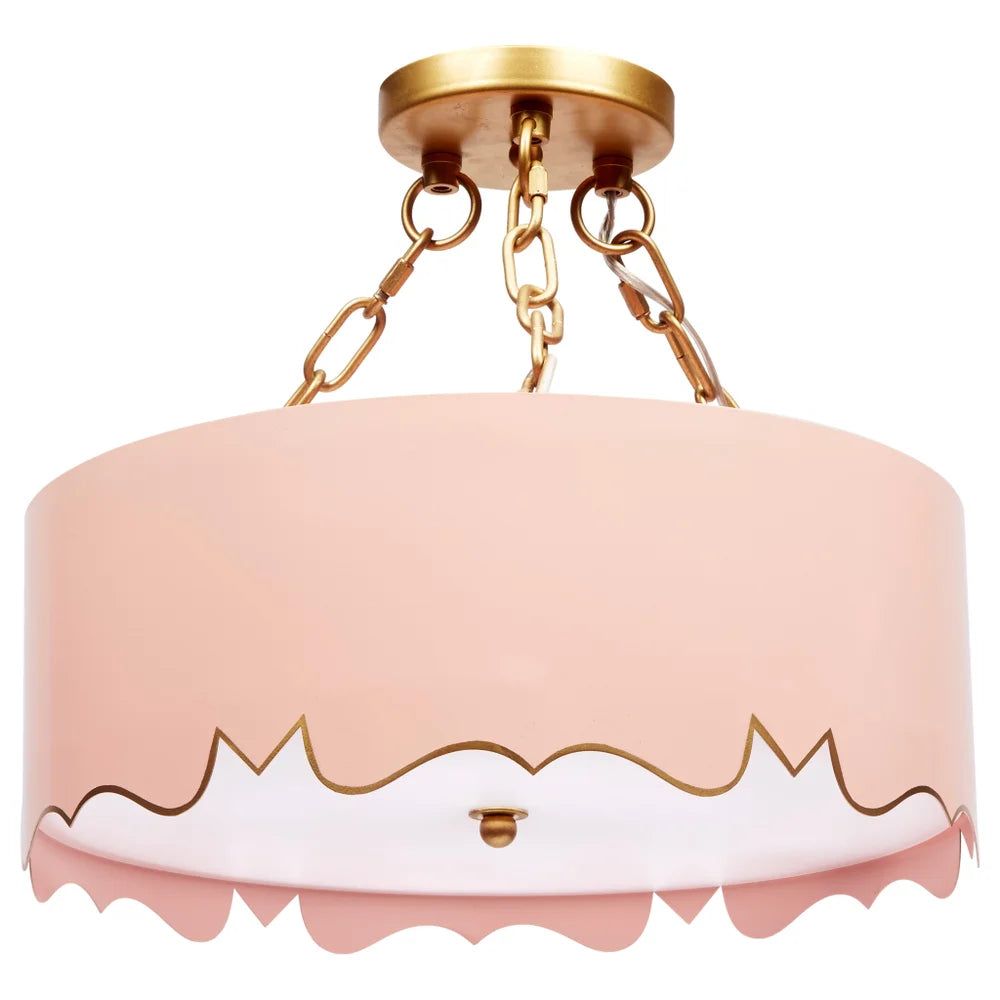 Blush Mollie Pendant with Gold Accents | Mintwood Home