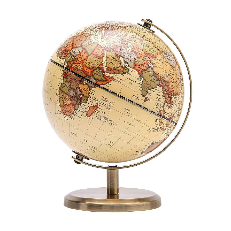 Annova Antique Globe Dia 5.5-inch / 14CM - Educational/Geographic/Modern Desktop Decoration - Sta... | Amazon (US)