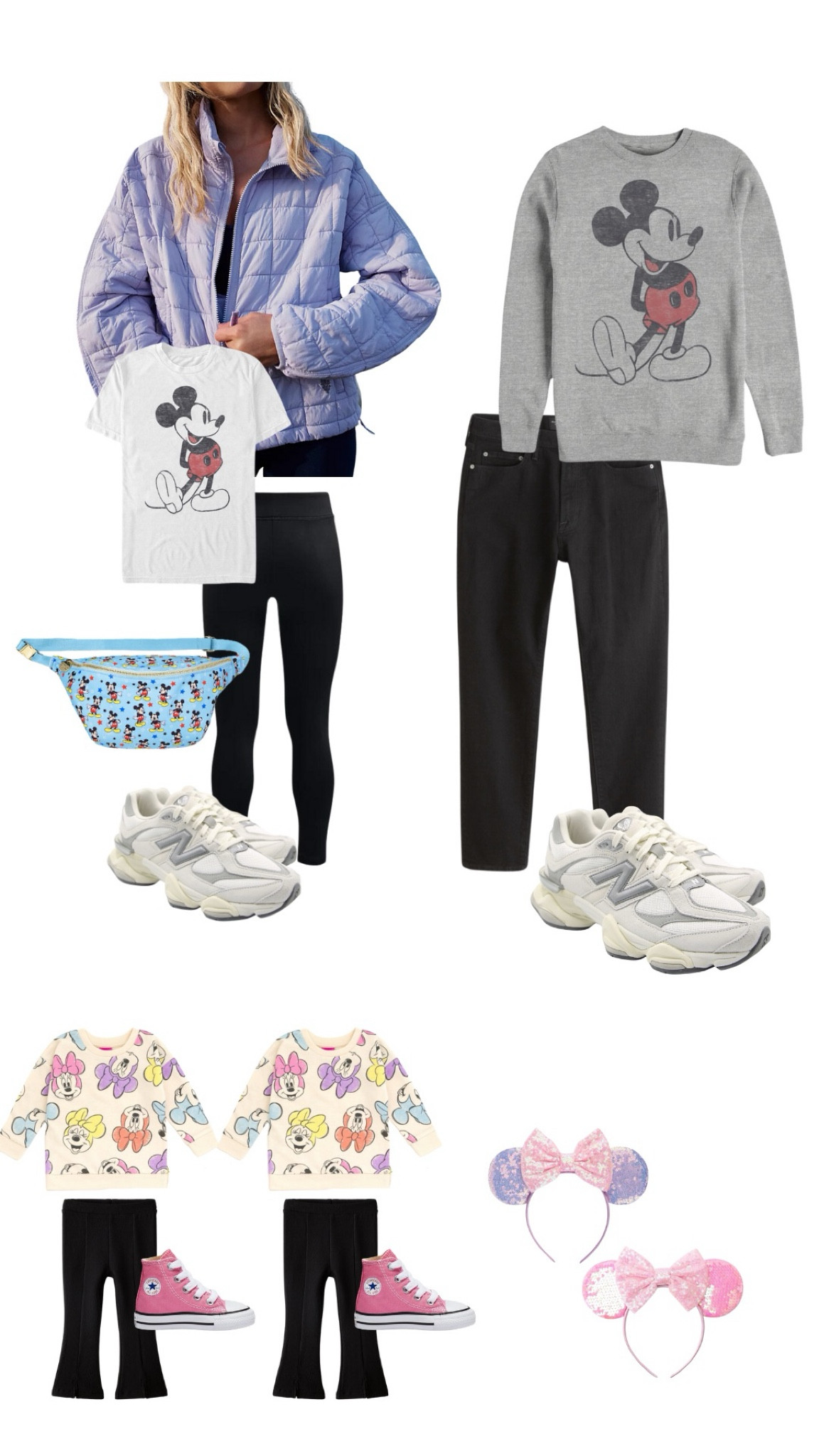 DISNEY FITS DAY THREE✨
Girls’ leggings are from Zara!