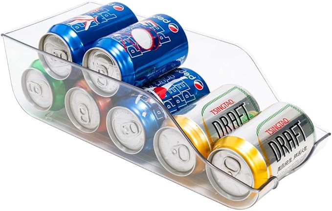 blitzlabs Fridge Organizer Bins Can Drink Dispenser Beverage Holder for Refrigerator, Freezer, Ki... | Amazon (US)