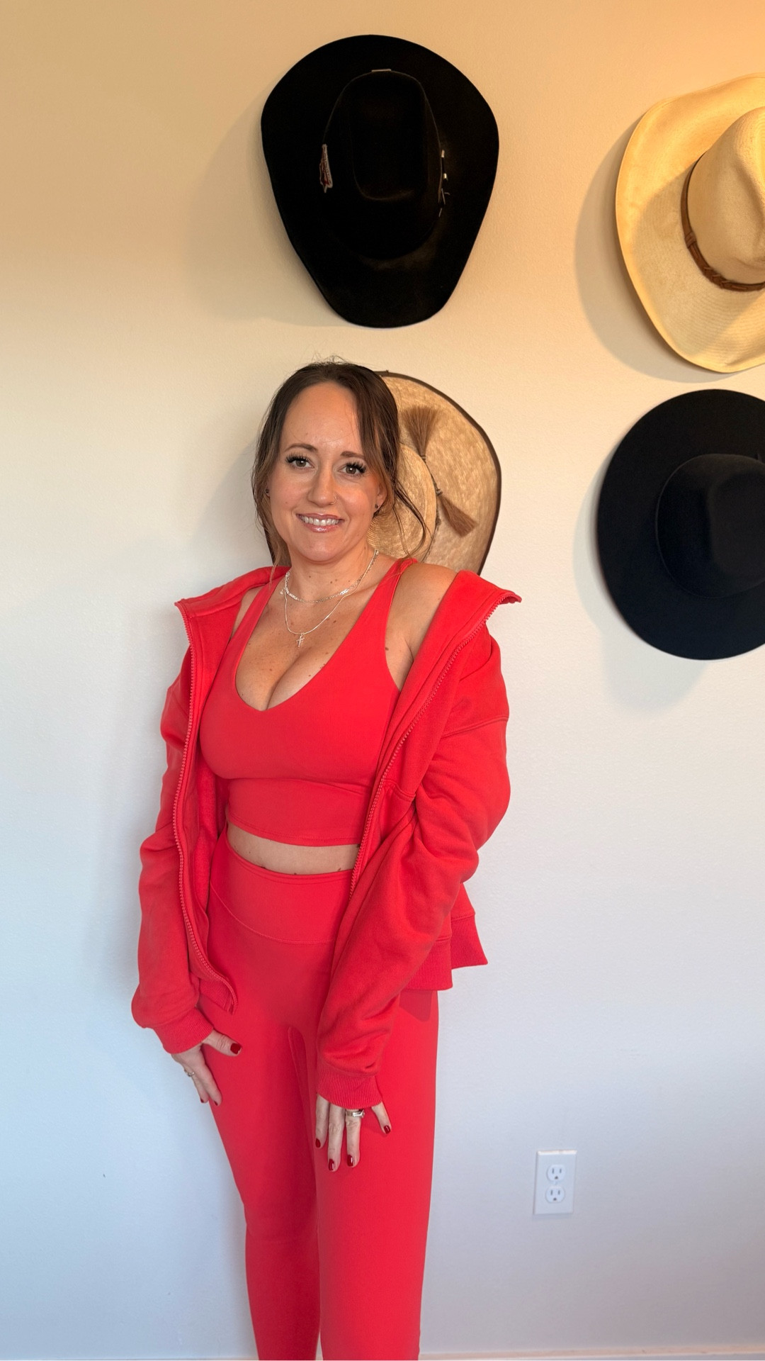 Wearing the Comfrt Core set in this hibiscus color and it’s the perfect low-impact, everyday athleisure look — comfy, smoothing, and easy to style together or separately. Ideal for walking, Pilates, errands, or lounging while still feeling put together. #AthleisureStyle
#MatchingSet
#ComfyOutfit
#EverydayAthleisure
#PilatesOutfit
#WalkingOutfit
#CasualChic
#WomenOwnedBrand 

#LTKActive