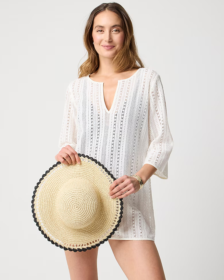 Crochet beach tunic | J.Crew Factory