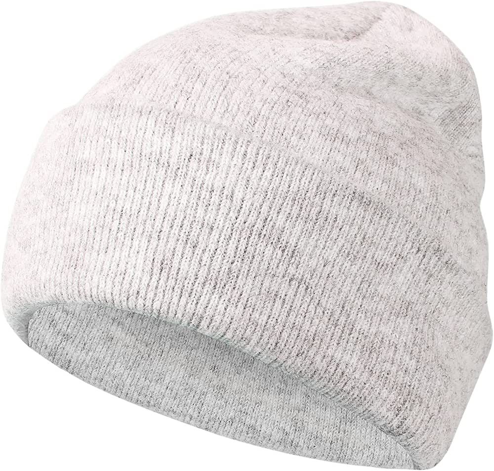 Achiou Knit Womens Beanie Hat Winter Warm Soft Ski Hat for Men Women Trendy Plain Skull Cap Unise... | Amazon (US)