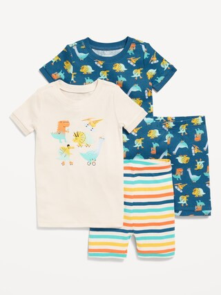 Snug-Fit Graphic Pajama 4-Piece Set for Toddler & Baby | Old Navy (US)