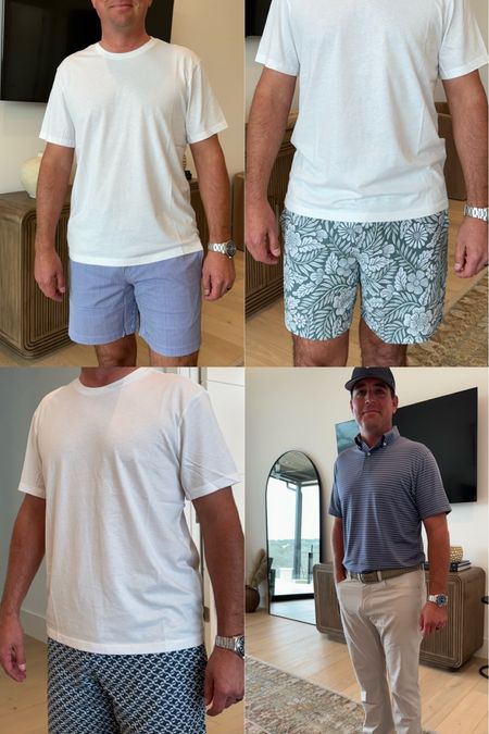 Fair harbor finds for men 
Swim trunks for our cruise 
Men’s golf pants 
Brett is in size large and he’s a 34/35

#LTKmens