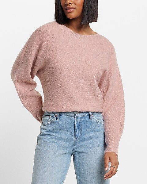 Cozy Crew Neck Dolman Sleeve Sweater | Express