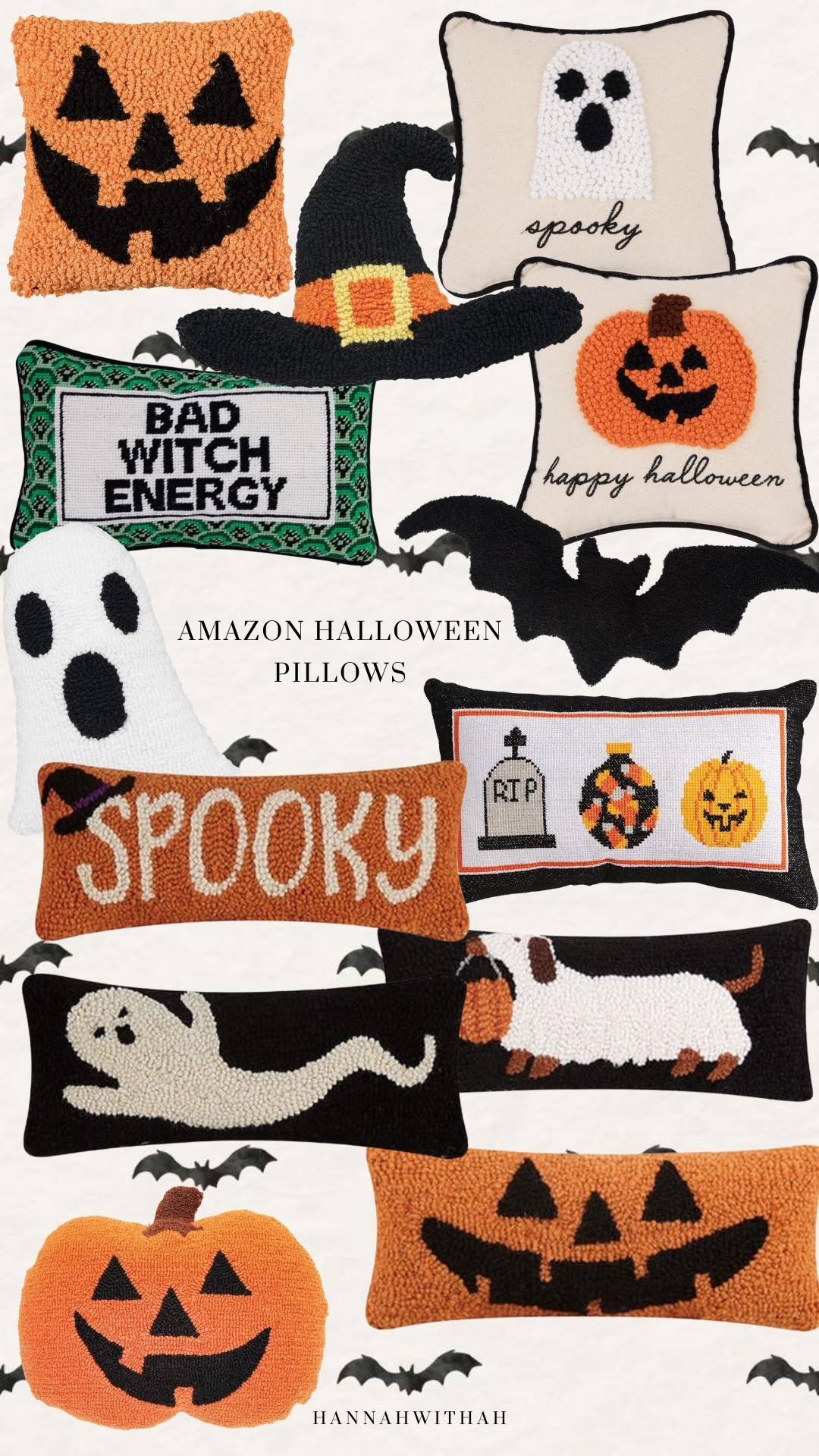 Spooky season is here, and these Halloween pillows are an easy way to add festive charm to your home. From playful ghosts and pumpkins to cheeky sayings, they bring just the right mix of cozy and spooky.

#HalloweenDecor #AmazonFinds #LTKhome 

#LTKSeasonal #LTKHalloween #LTKSeasonal