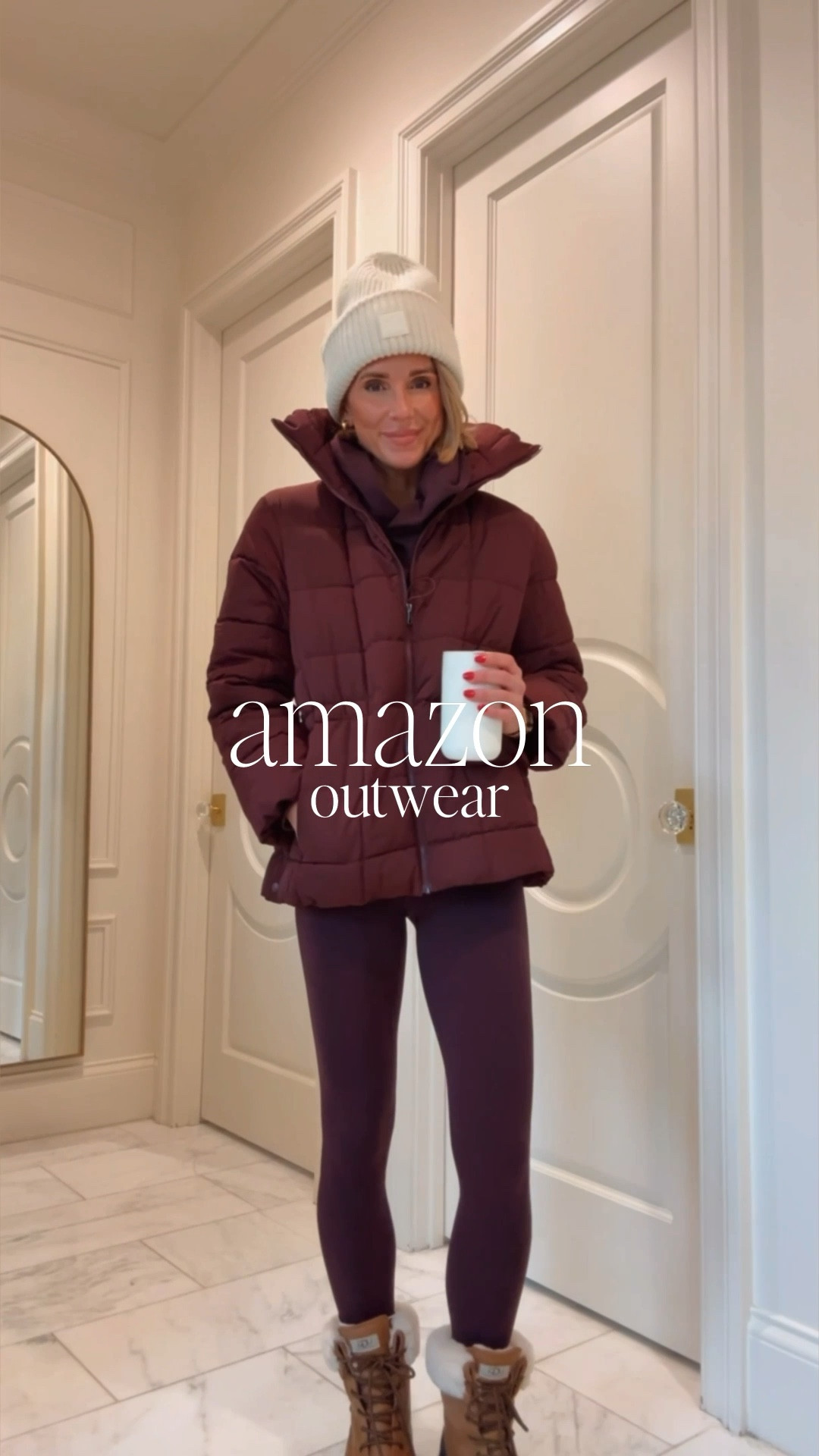 Amazon winter coats. Love this quilted one! I'm wearing size small 