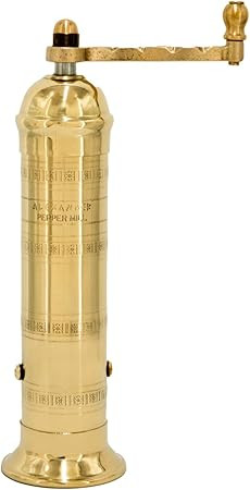 Alexander Home Original Greek Pepper Mill, 8-Inch Brass – European Manual Pepper Grinder Refill... | Amazon (US)