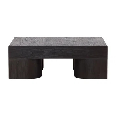 Juna Mindi Wood Coffee Table, Dark Brown | Wayfair North America