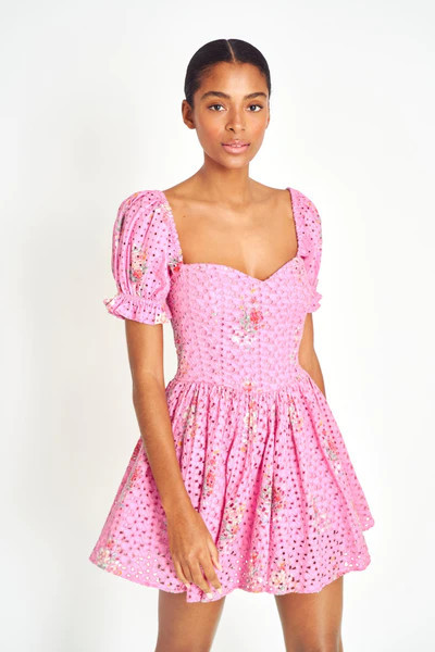 LoveShackFancy - Altima Mini Dress - Pink Parade | Sunni Spencer