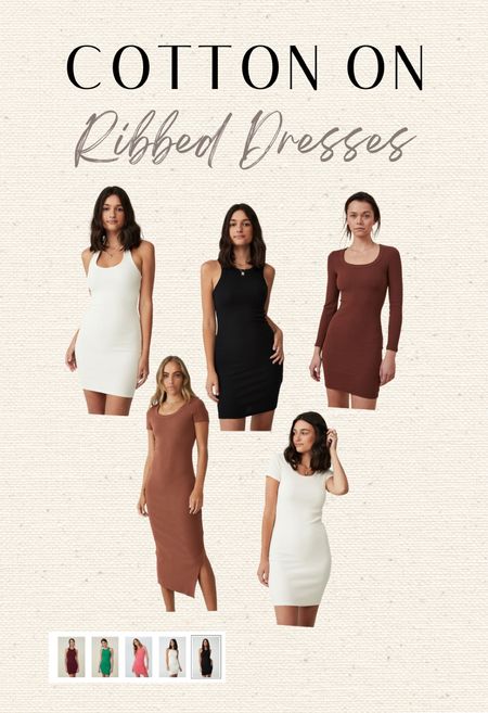 The best every day, simple and affordable ribbed dresses. You can wear them plain, layer them, add a jacket or cardigan, anything!

➡️ run true to size, I’m a small in them

#LTKunder50 #LTKsalealert #LTKSeasonal