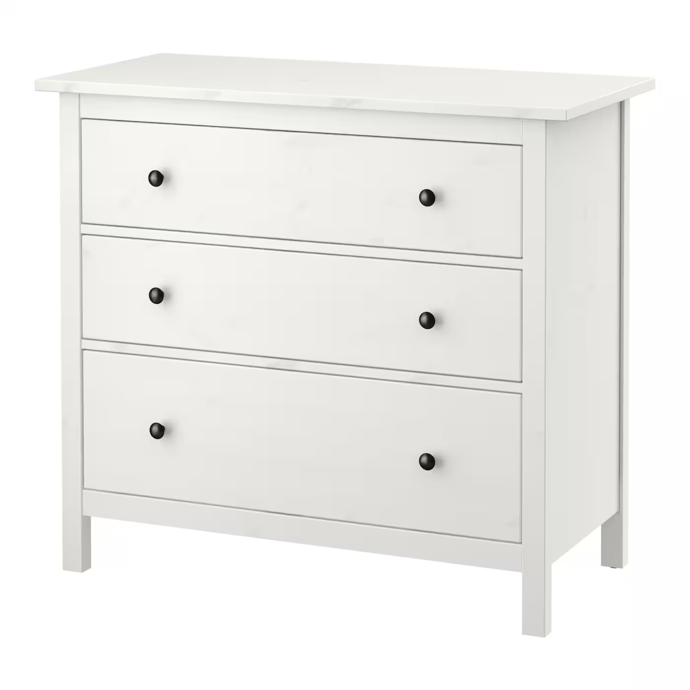 HEMNES Kommode mit 3 Schubladen, weiß gebeizt, 108x96 cm - IKEA Deutschland | IKEA (DE)