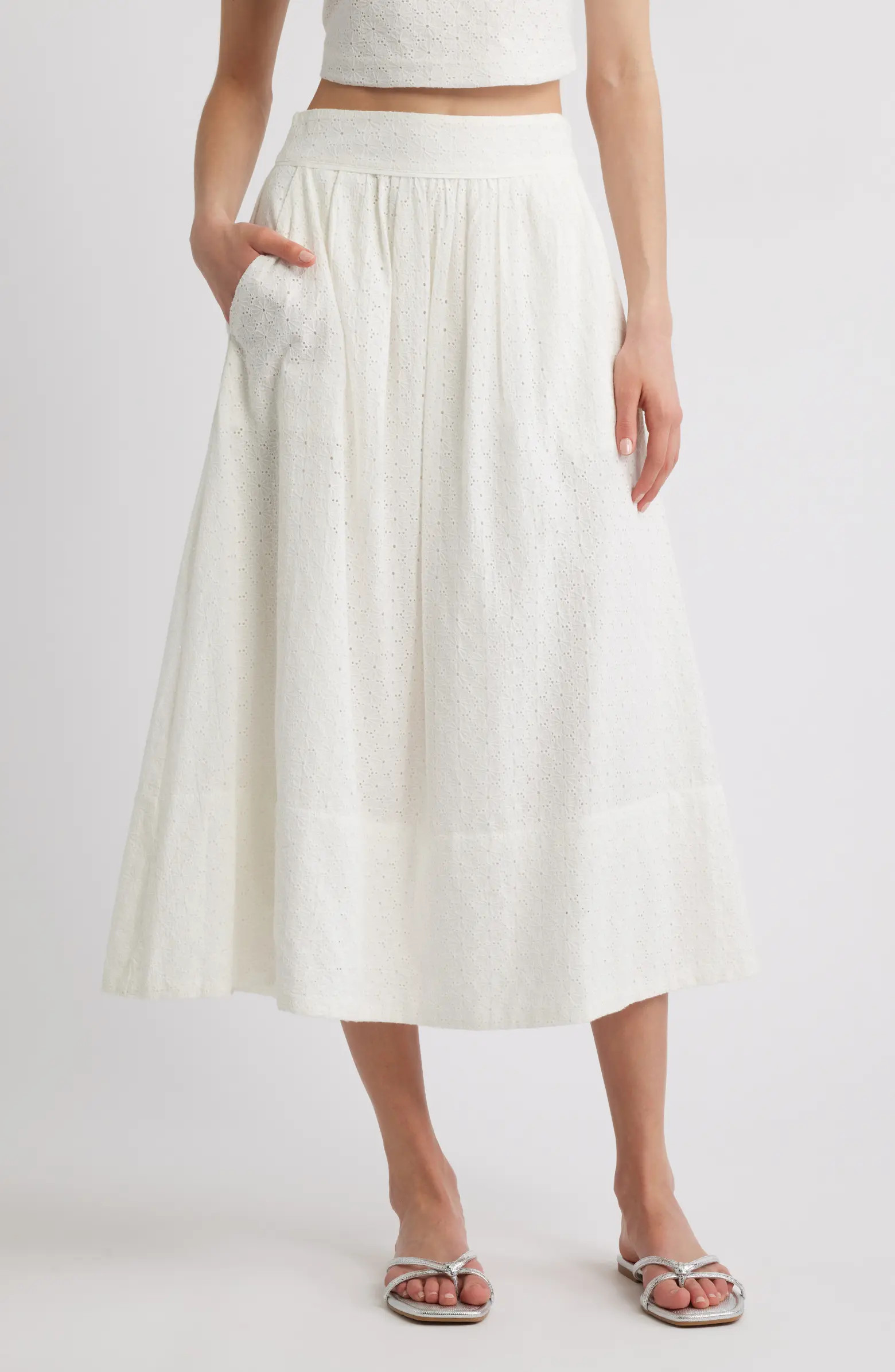 PAIGE Ojai Eyelet Maxi Skirt | Nordstrom | Nordstrom