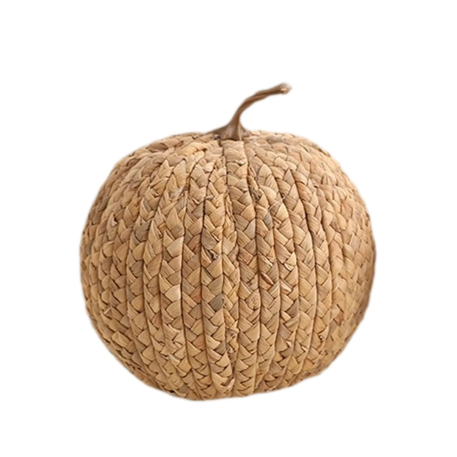 Lypsnake Handwoven Wicker Pumpkin,Natural Braided Straw Pumpkin Figurine,Handmade Autumn Pumpkin Decor For Coffee Table Cottage Farmhouse Seasonal Indoor Styling - Walmart.com | Walmart (US)
