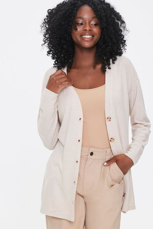 Heathered Knit Cardigan Sweater | Forever 21 (US)