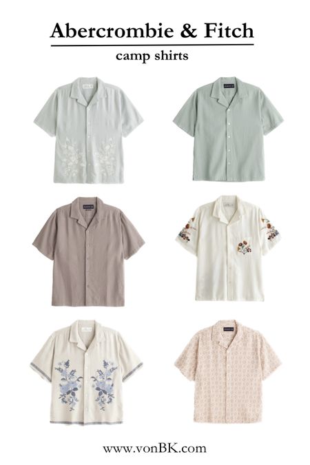 Let’s go camping. Well, maybe not but these camp shirts are great for both day and night. So many options to choose from! 

#abercrombie #summer #outfitideas

#LTKSeasonal #LTKFind #LTKmens