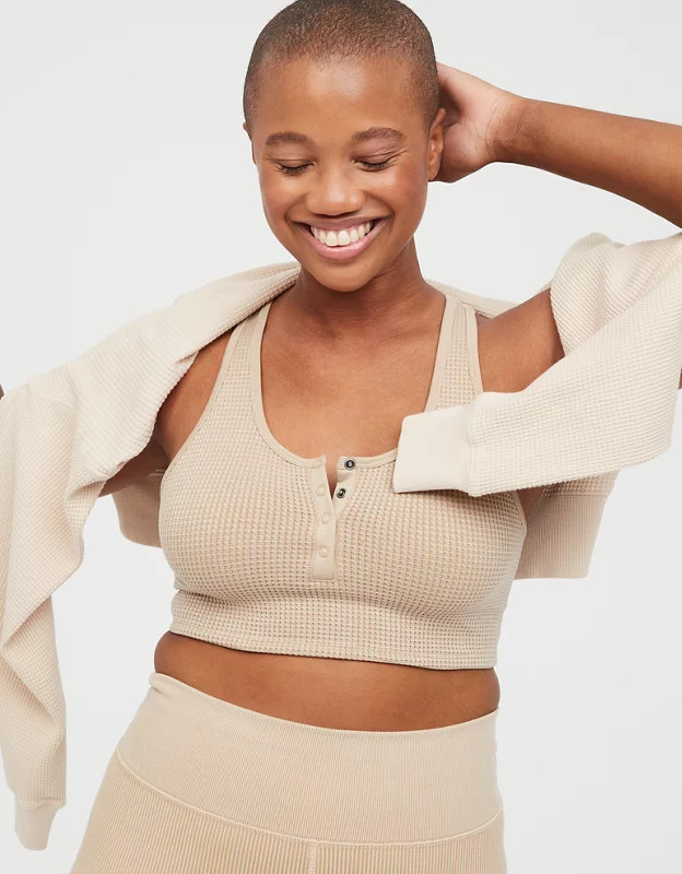 OFFLINE Main Squeeze Seamless Waffle Bra Top | American Eagle Outfitters (US & CA)