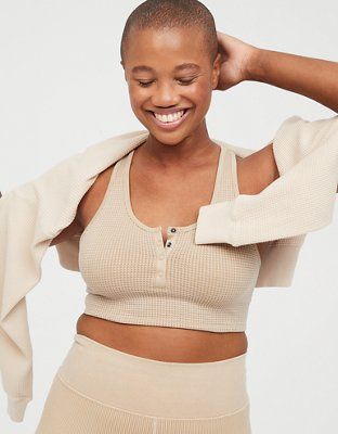 OFFLINE Main Squeeze Seamless Waffle Bra Top | American Eagle Outfitters (US & CA)