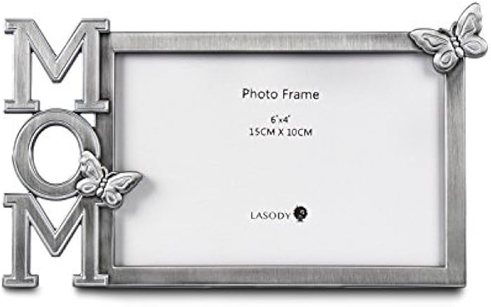 LASODY Mom Picture Frame,Mom Gifts,I Love Mom Butterfly Photo Frame, Mothers Day Picture Frame | Amazon (US)