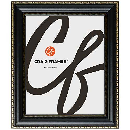 Craig Frames Victoria, 16x20 Picture Frame, Ornate Black and Gold | Amazon (US)