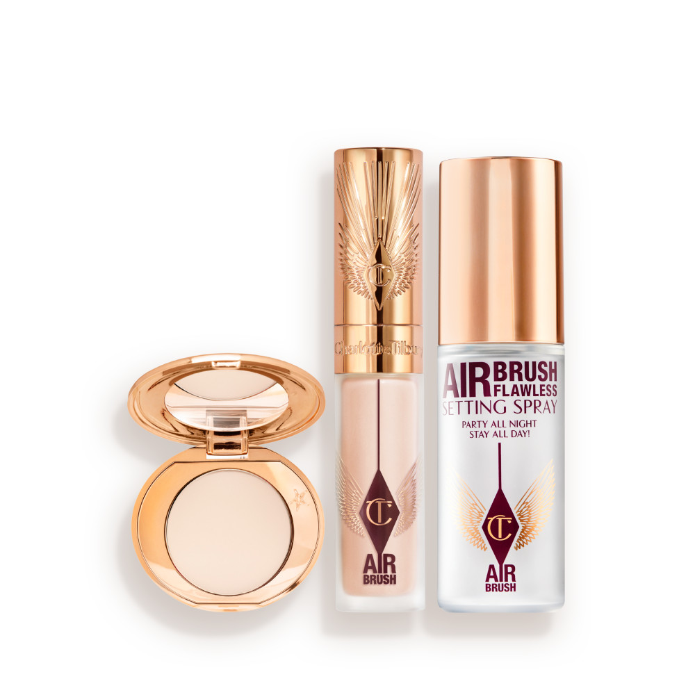 Airbrush Flawless Touch Up + Go Kit: Concealer, Powder + Matte Setting Spray | Charlotte Tilbury | Charlotte Tilbury (US)