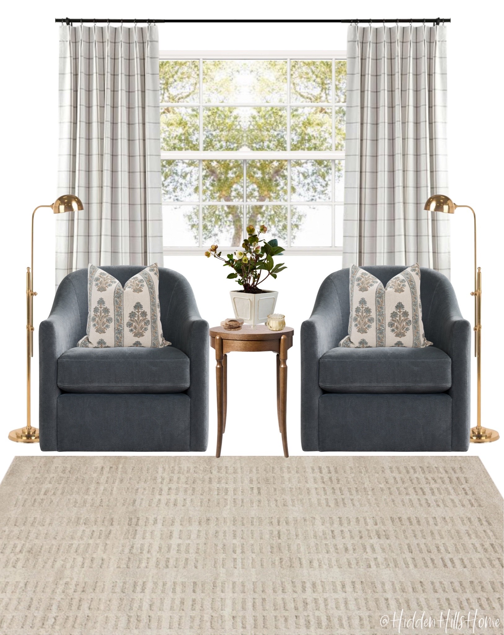 Cozy reading corner! Home decor ideas, piano room seating, living room seating, home design, swivel chairs, neutral rug, Amazon curtains

#LTKHome #LTKSaleAlert #LTKSeasonal