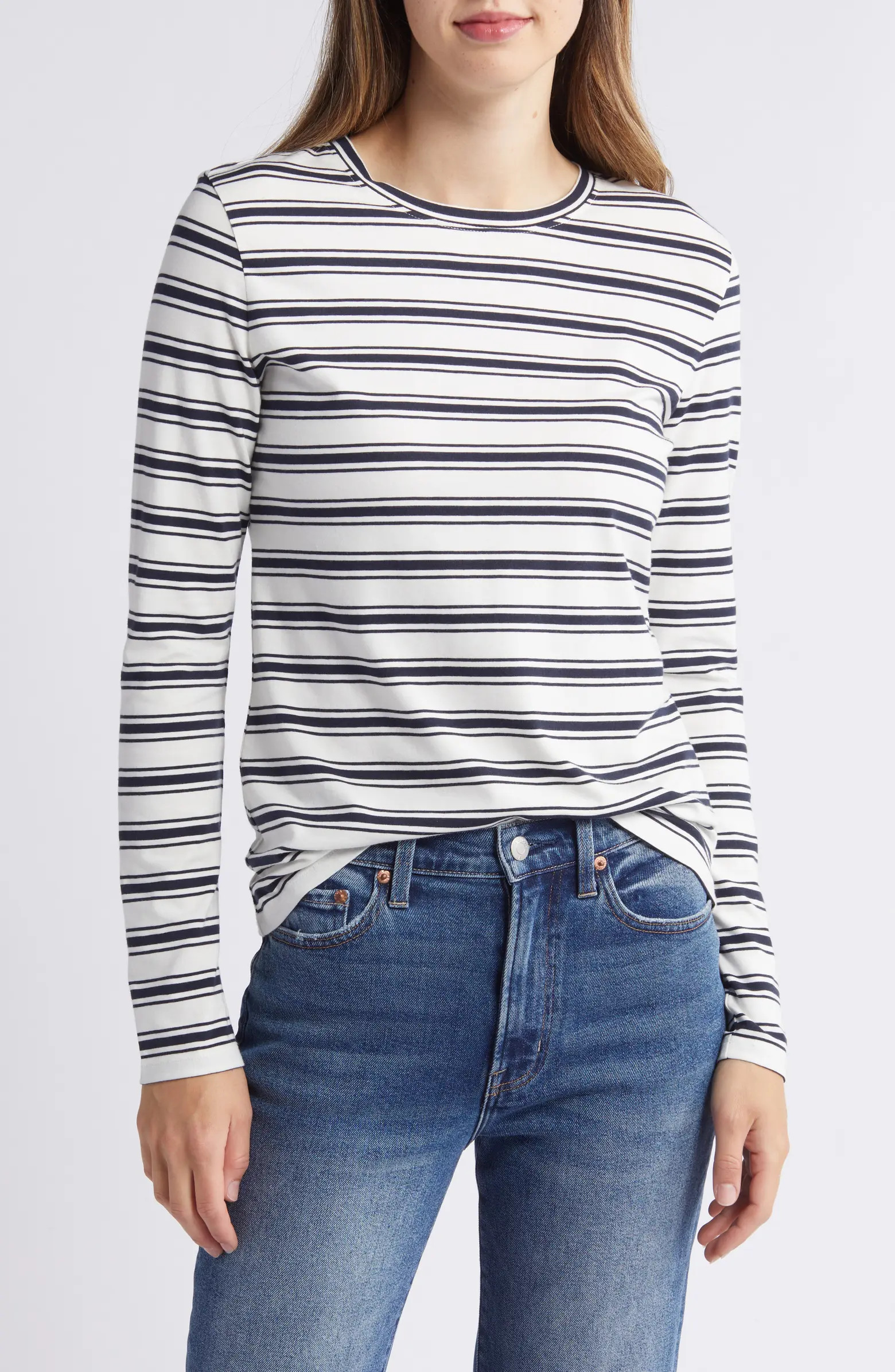 Caslon® Crewneck Long Sleeve T-Shirt | Nordstrom | Nordstrom