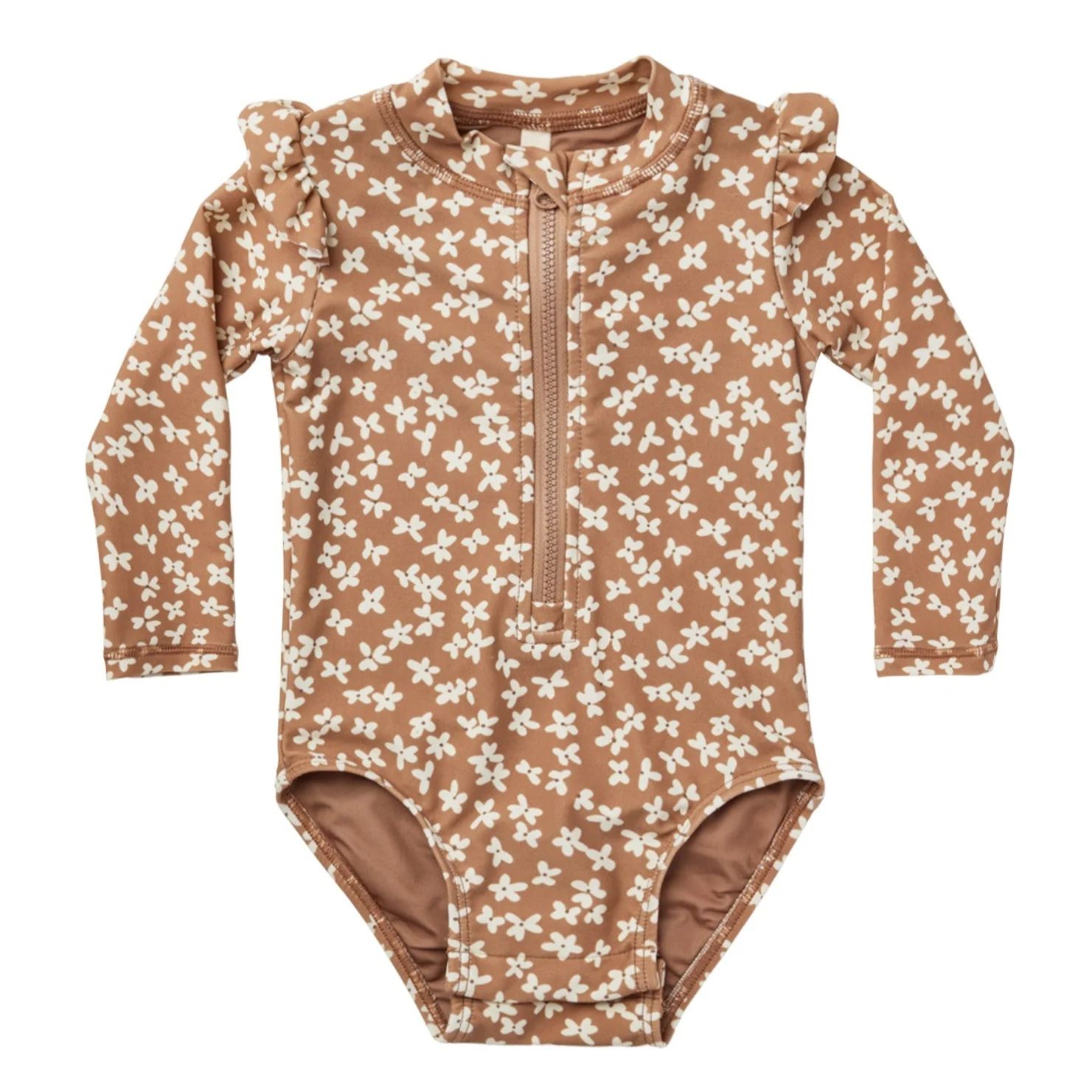 Byron Rashguard One-Piece Swimsuit, Summer Bloom | SpearmintLOVE