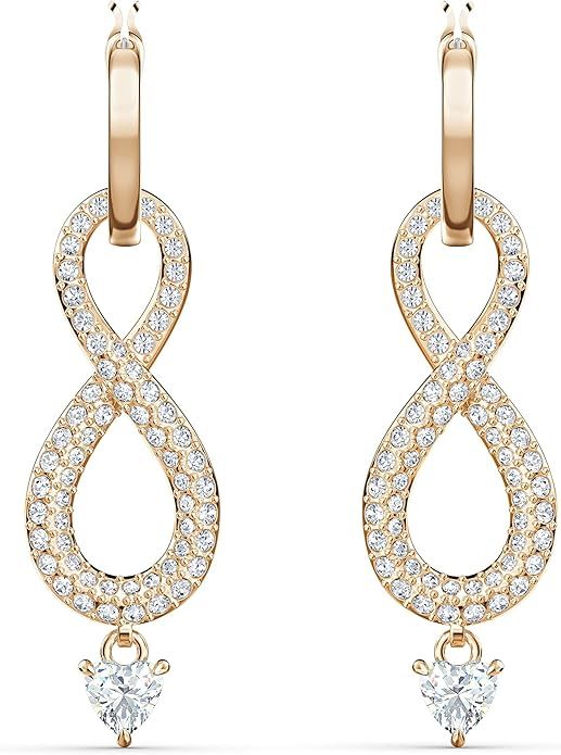 SWAROVSKI Women's Infinity Crystal Jewelry Collections, Rhodium & Rose Gold Tone Finish | Amazon (US)