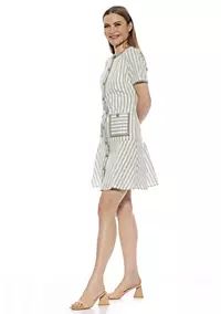 Alexia Admor Brecken Stripe Fit And Flare Mini Dress | Belk