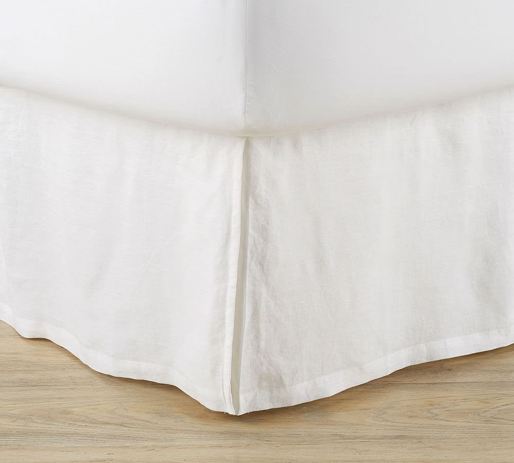 Belgian Flax Linen Bed Skirt | Pottery Barn (US)