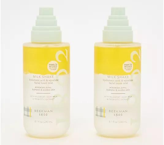 Make Your Selection: Beekman 1802 Milkshake Bi-Phase Moisturizing Toner Duo | QVC