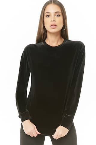 Long Sleeve Velvet Top | Forever 21 (US)