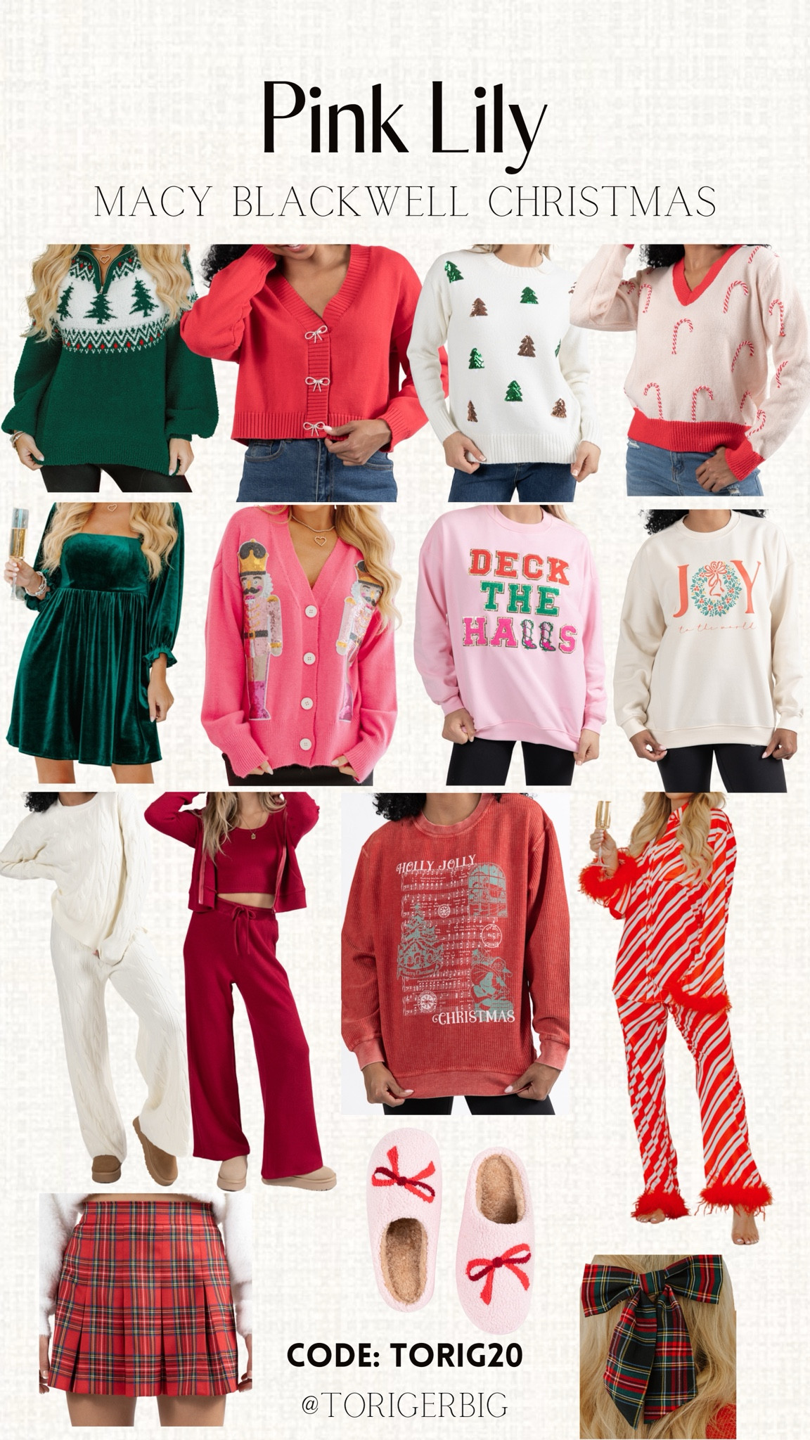 Macy Blackwell’s Christmas collection is here! Everything is so cute! Use my code torig20 for 20% off🎄✨

#LTKStyleTip #LTKSaleAlert #LTKFindsUnder50