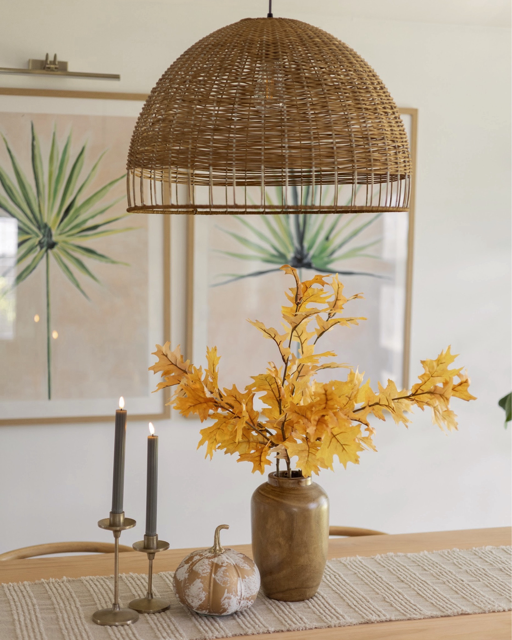 Fall dining table, simple and earthy.

#LTKFindsUnder100 #LTKHome #LTKSeasonal